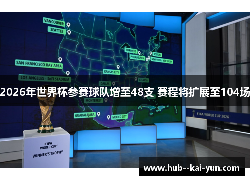 2026年世界杯参赛球队增至48支 赛程将扩展至104场